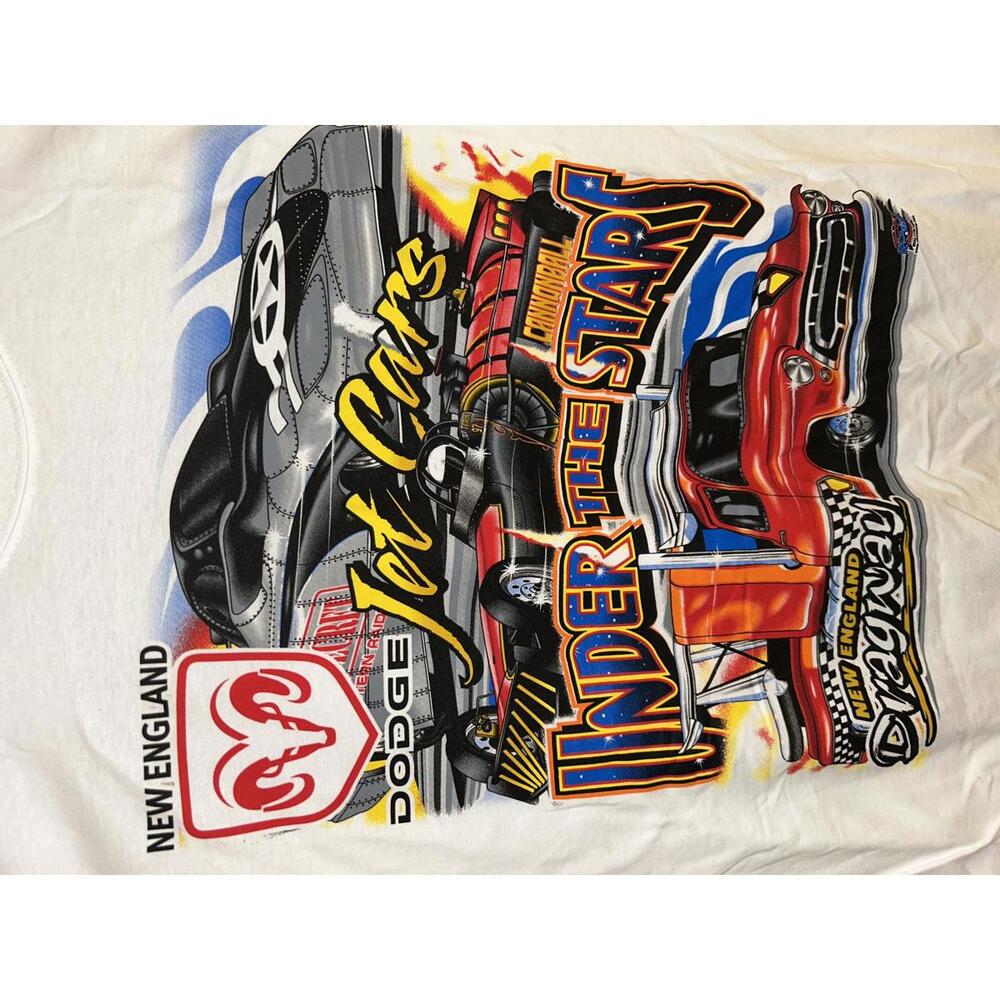 New England Dragway Jet Cars 'Under the Stars' T-Shirt Epping NH Dodge Truck XXL